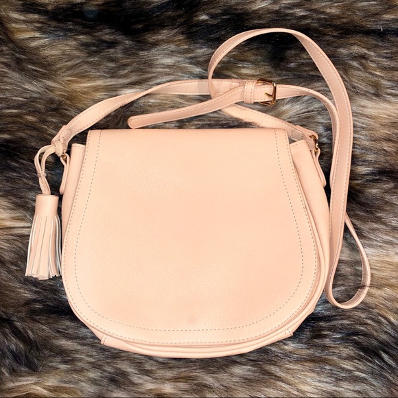 navy and pink handbag